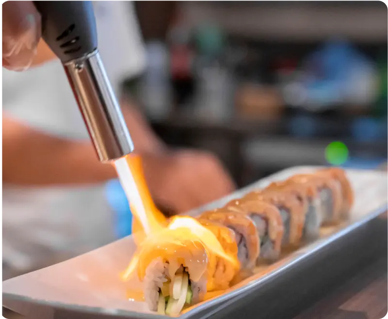sushi a oheň